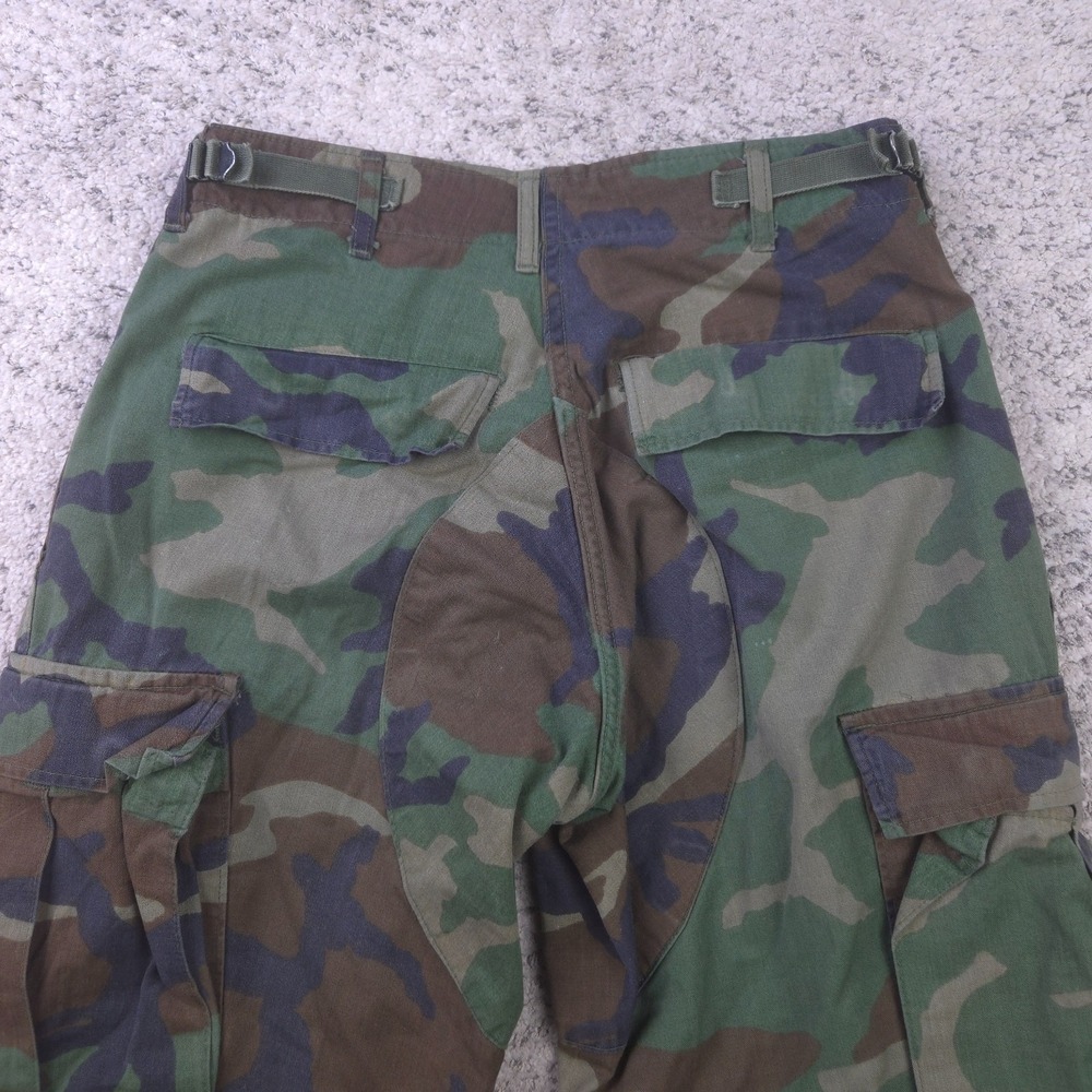 Vintage Military Pants Size 27x28 Army Camo Camouflage Tailored Distressed Cargo - Picture 5 of 14